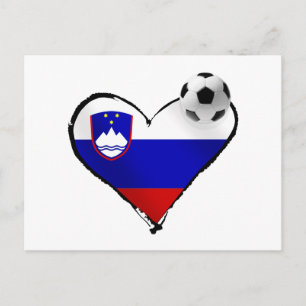I kärlek Slovensk fotboll - Slovenien-fotboll kärl Vykort