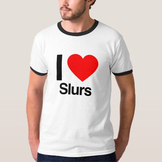 i kärlek slurs t-shirt (Framsida)