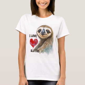 I kärlek, sluttande hälsningskort, sluttande konst t shirt
