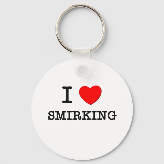 I Kärlek Smirking Nyckelring (Framsida)