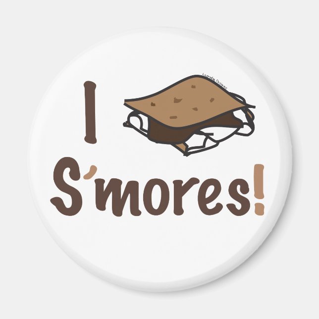 I Kärlek S'mores Magnet (Framsidan)