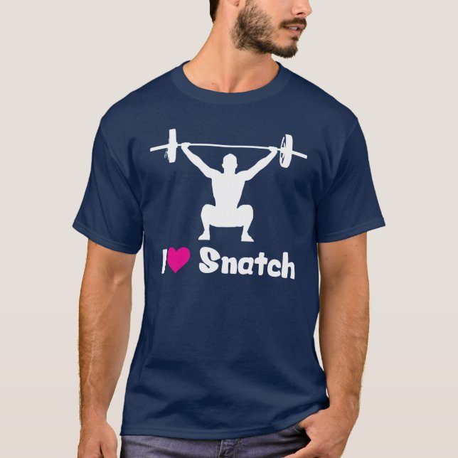 I Kärlek Snatch (viktning) Tee Shirt (Framsida)
