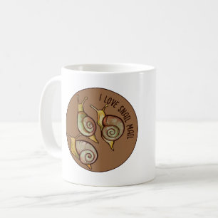 I Kärlek Snigel Mail Kaffemugg