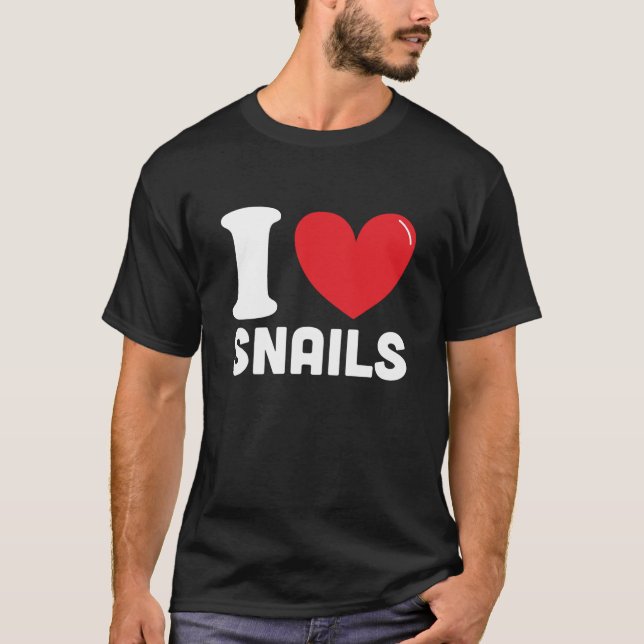 I Kärlek sniglar, Bästa snigel älskare-gåva T Shirt (Framsida)