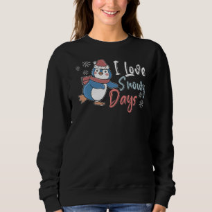 I Kärlek Snö Days Ice Kall Snowy Winter Season Pen T Shirt