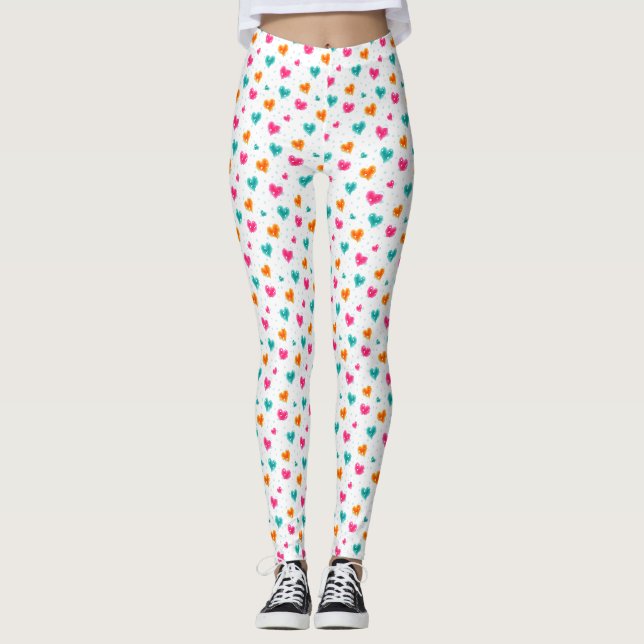 I kärlek snö jul leggings (Framsida)