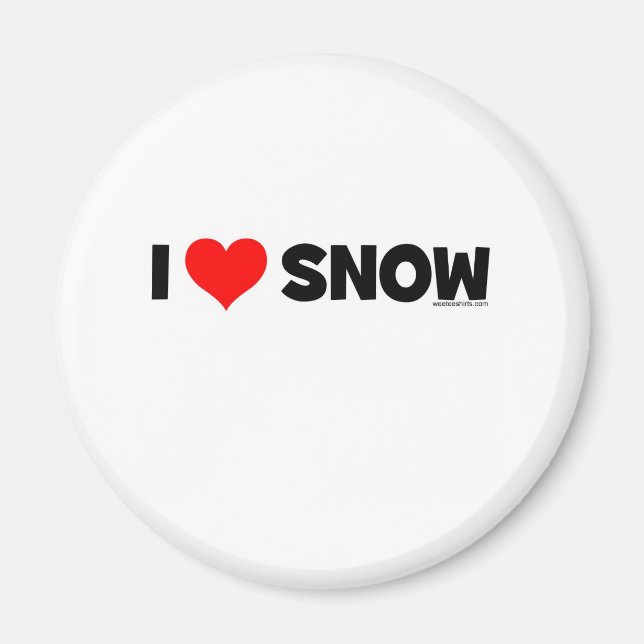 I KÄRLEK SNÖ MAGNET (Framsidan)