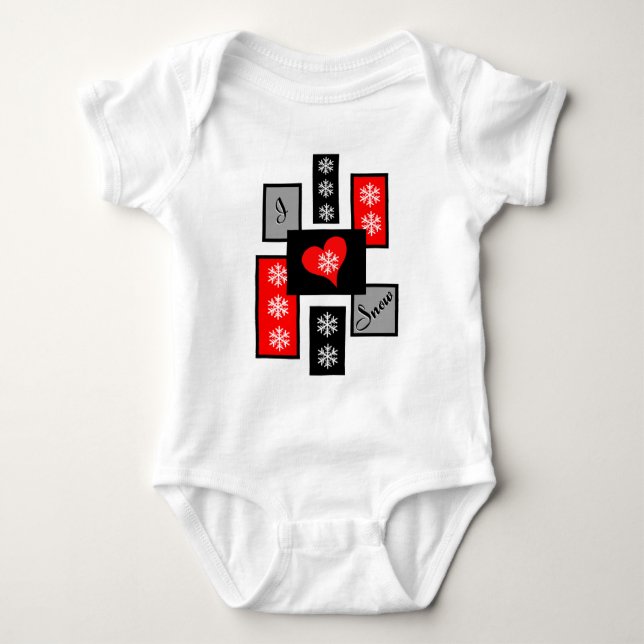 I KÄRLEK SNÖ T SHIRT (Framsida)