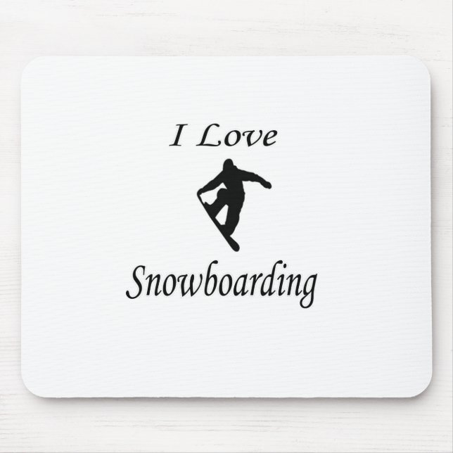 I Kärlek Snowboarding Musmatta (Framsidan)