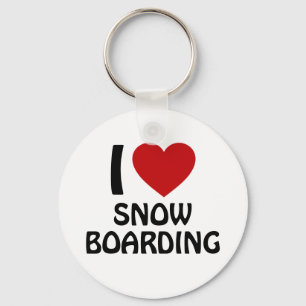 I kärlek snowboarding nyckelring