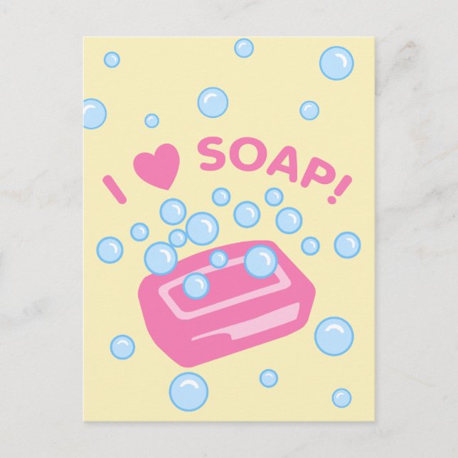 I Kärlek Soap Vykort (Framsida)