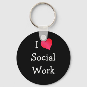 I KÄRLEK SOCIAL NYCKELRING