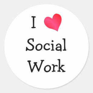 I KÄRLEK SOCIAL RUNT KLISTERMÄRKE