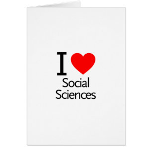 I Kärlek Social Science Hälsningskort