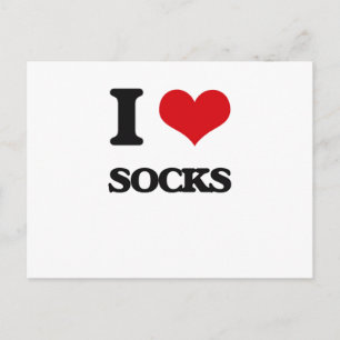 I kärlek Socks Vykort