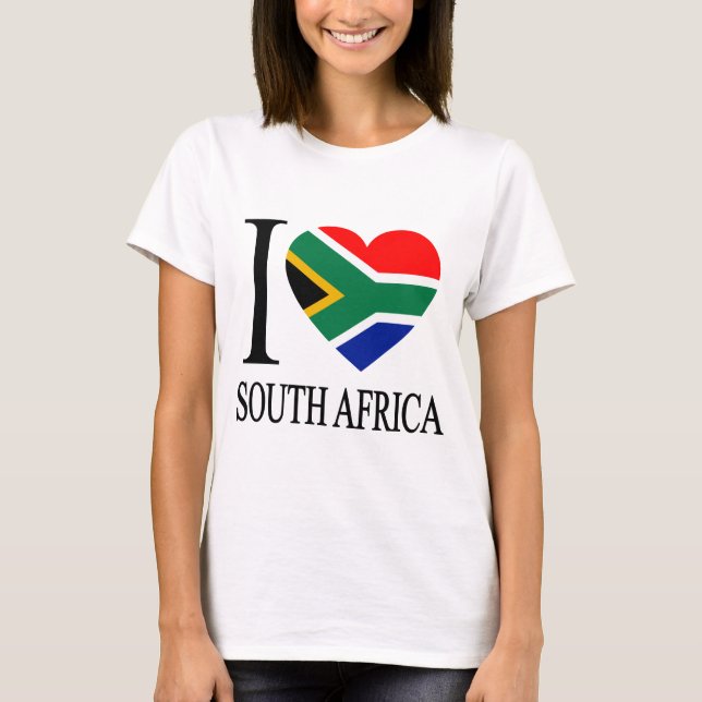 I Kärlek södra Afrikan Tee Shirt (Framsida)