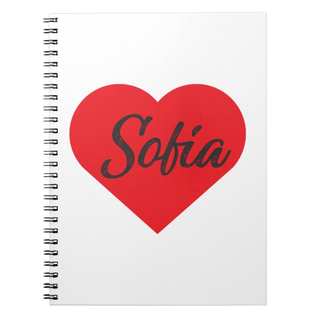 I Kärlek Sofia - Bulgarien Anteckningsbok (Framsidan)
