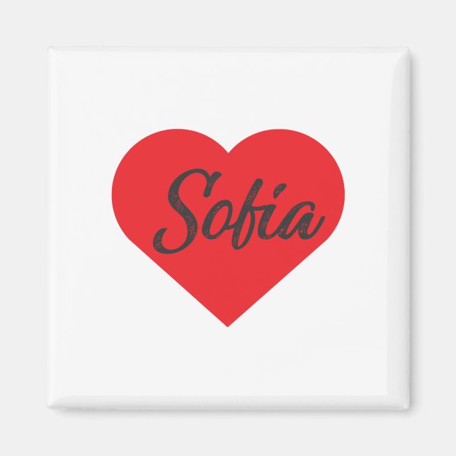 I Kärlek Sofia - Bulgarien Magnet (Framsidan)