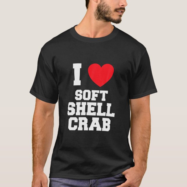 I Kärlek Soft Snäcka Crab T Shirt (Framsida)