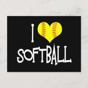 I kärlek softball vykort