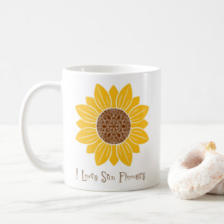 I Kärlek Sol Flowers Mugg