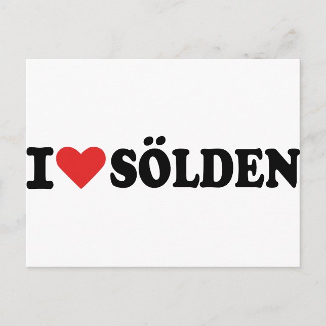 I kärlek Sölden Vykort (Framsida)