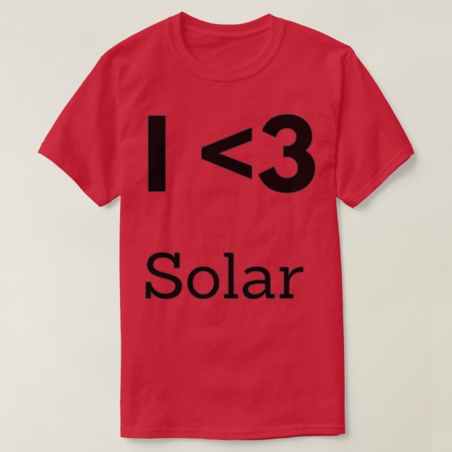 I kärlek solenergi t shirt (Design framsida)