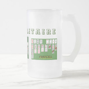 I KÄRLEK SOLITAIRE Frosted Glass Mugg