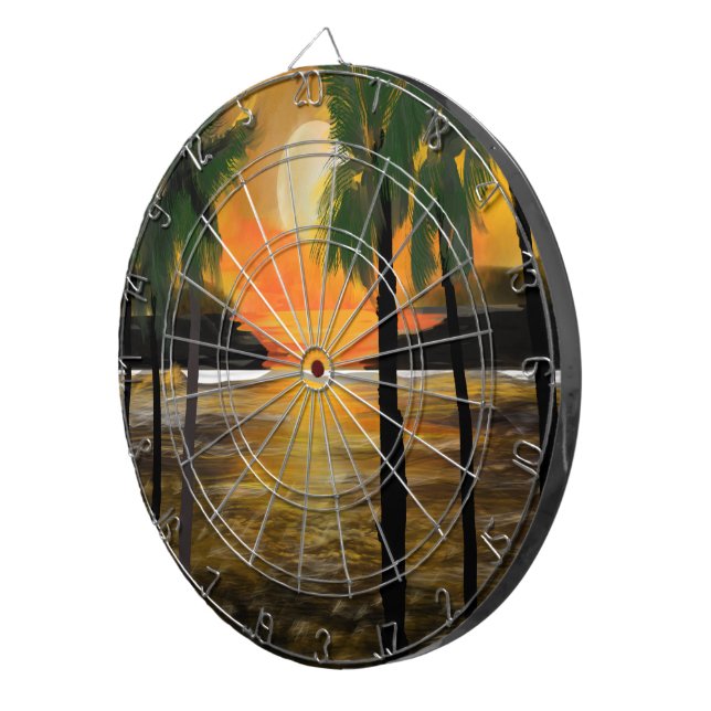 I kärlek solnedgången så darttavla (Högra Framsidan)