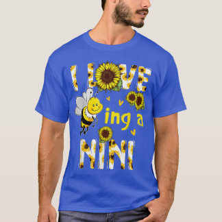 I Kärlek, som är en Nini-solrosbi, Mors dag T Shirt