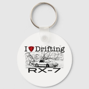 I kärlek som driver RX-7 Nyckelring