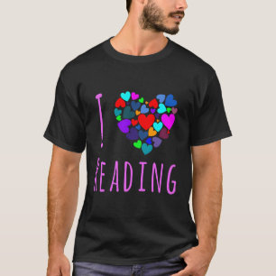 I Kärlek, som läser Kärlek Bokar Bok i hjärtat, Kl T Shirt