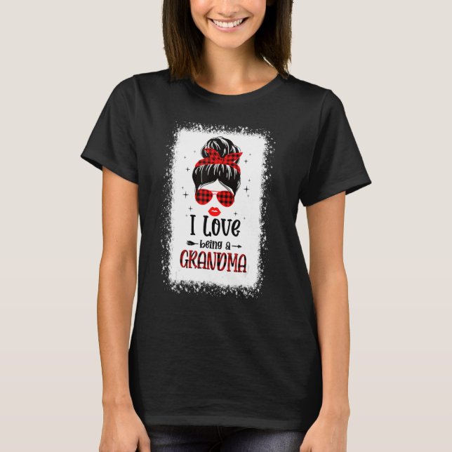 i kärlek som mormor t shirt (Framsida)