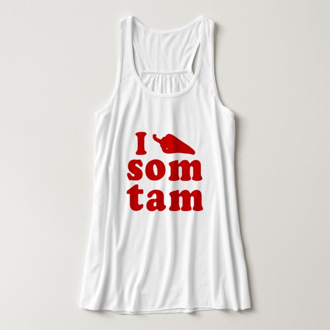 I Kärlek som Tam ❤ Thai Isaan Food Linne Med Racerback (Design framsida)