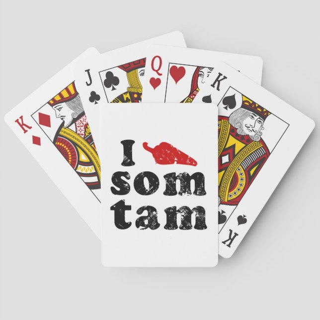 I Kärlek som Tam ❤ Thai Isaan Food Spelkort (Baksidan)