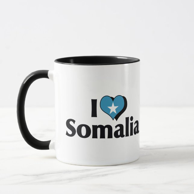 I Kärlek Somalia Flagga Mugg (Vänster)