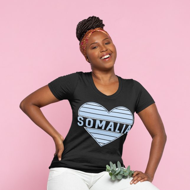 I Kärlek Somalia, Somaliskt hjärta T Shirt (Somalia Heart T-Shirt)