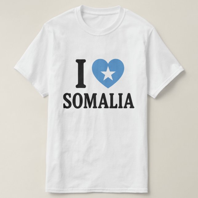I kärlek Somalia T Shirt (Design framsida)