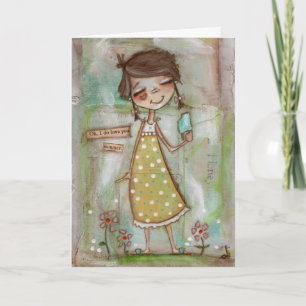 I kärlek sommar och du - hälsningskort kort