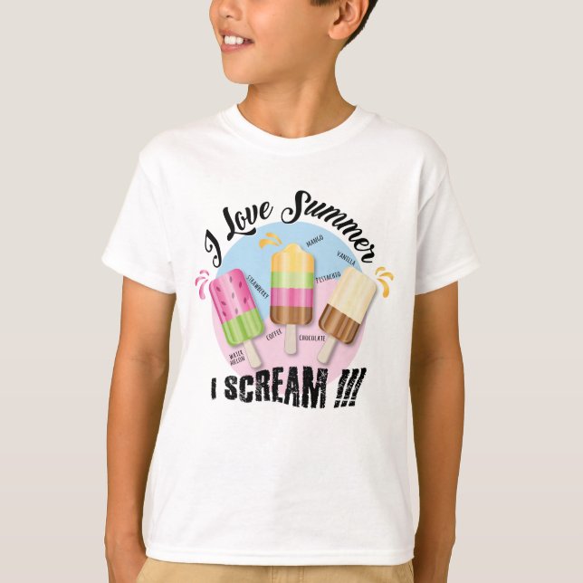 I kärlek-sommaren - jag är en kräm!!!! t shirt (Framsida)