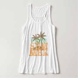 I kärlek sommarfärglösa sommarvibes sublimering linne med racerback