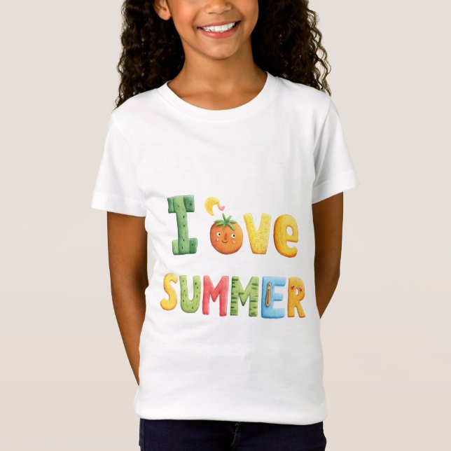 I Kärlek, sommartext T Shirt (Framsida)