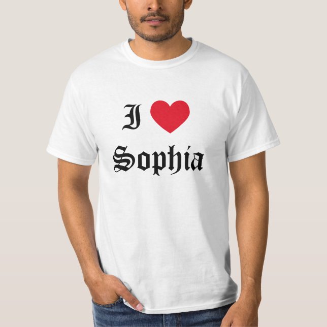 I kärlek Sophia Tee Shirt (Framsida)