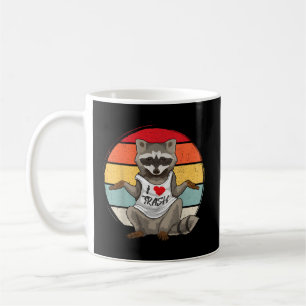 I Kärlek Sopor Raccoon Racoon Sopor Panda Kaffemugg