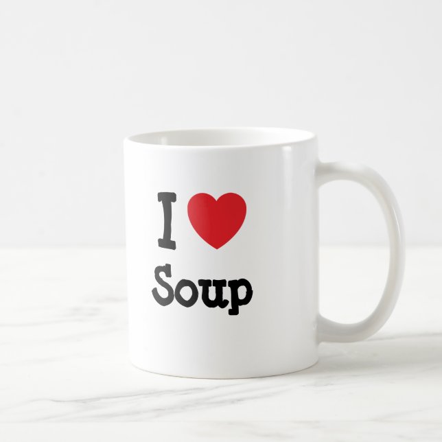 I kärlek Soppa hjärta T-Shirt Kaffemugg (Höger)