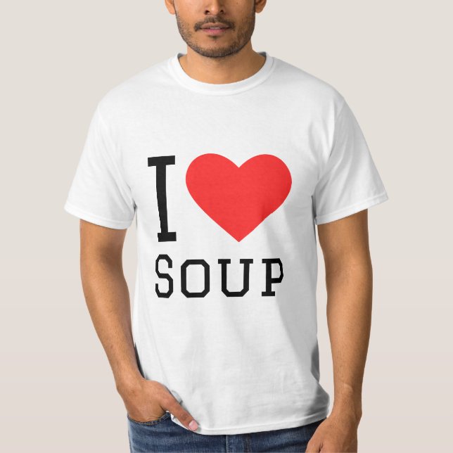 I KÄRLEK SOPPA T SHIRT (Framsida)
