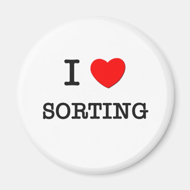 I Kärlek Sorting Magnet (Framsidan)