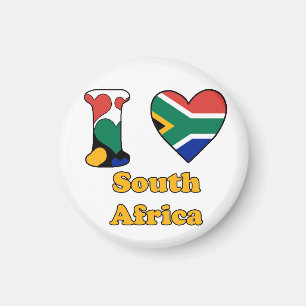 I kärlek South Afrika magnet