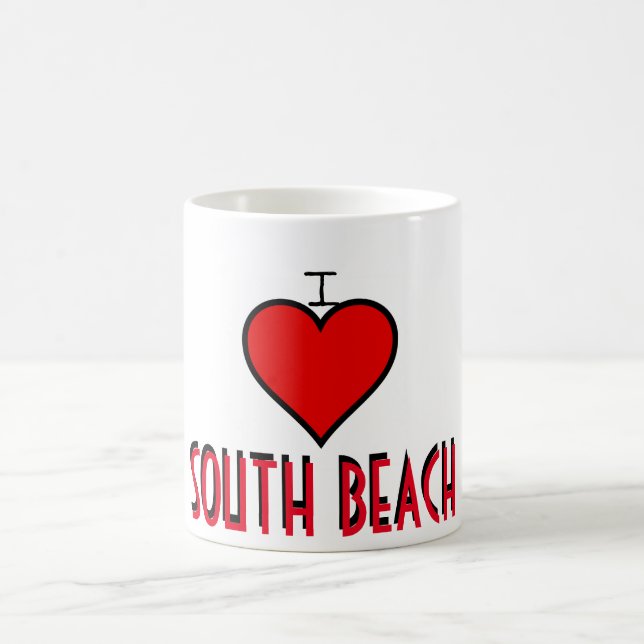 ~I Kärlek South Beach~ MUGG, ANPASSAT IT! Kaffemugg (Center)