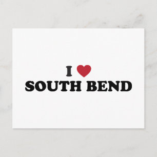I Kärlek South Bend Indiana Vykort
